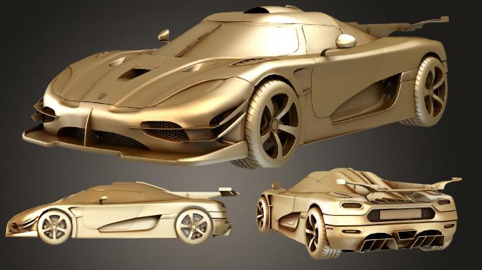 نموذج ثلاثي الأبعاد لآلة CNC السيارات والنقل Koenigsegg One 1 3D
